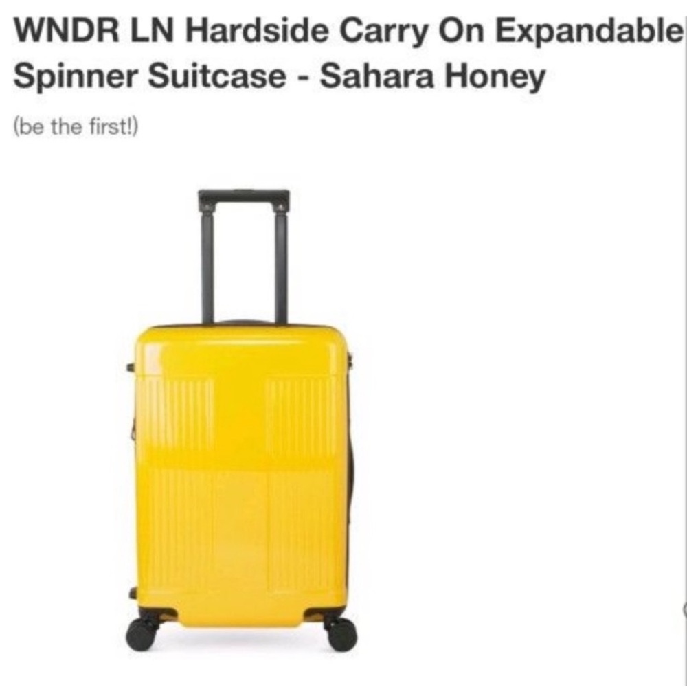 WNDR LN Hardside Carry On Expandable
Spinner Suitcase - Sahara Honey